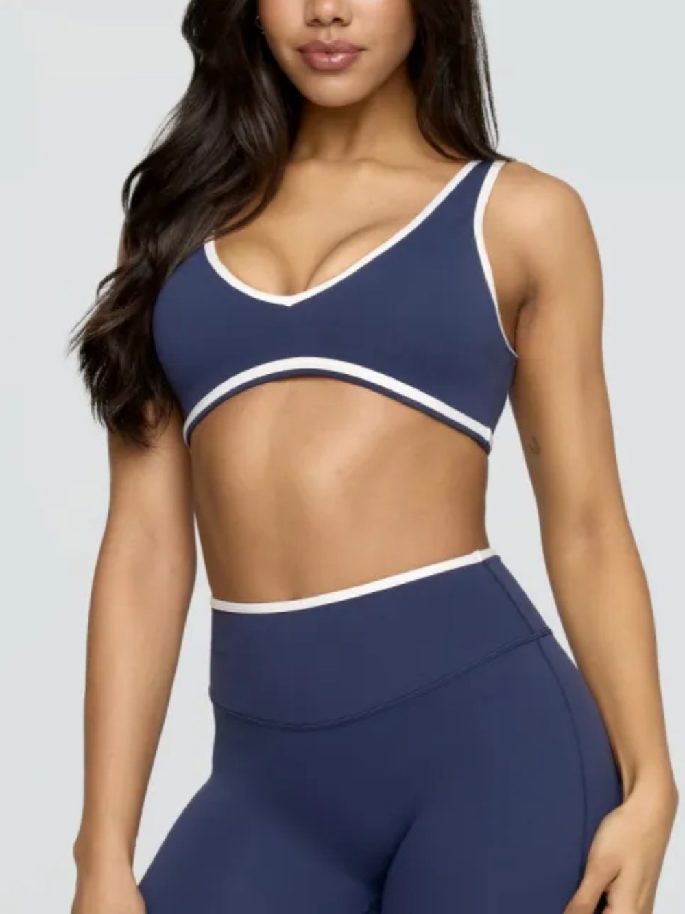 tala navy blue push up sports bra